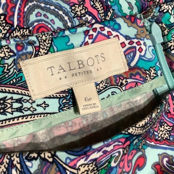 Talbots Petite Multicolor Paisley Skirt, Size 6P - Colorful, Vibrant, Casual - Picture 5 of 10